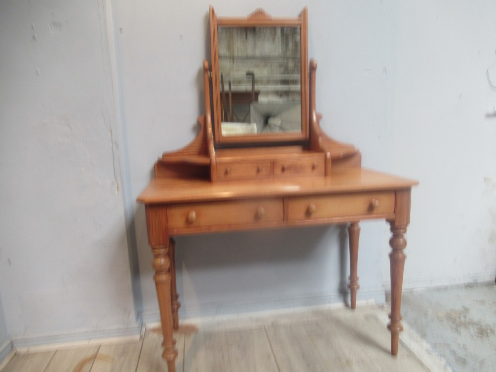 Victorian   pitch pine dressing table  View XI