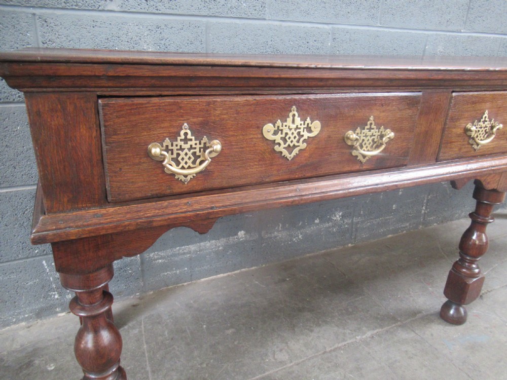 Large 18th century   oak dresser      View V