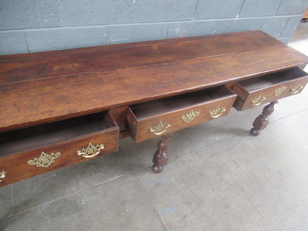 Large 18th century   oak dresser      View X