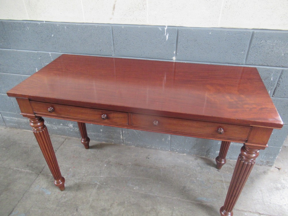 Good   19th century     tall mahogany side or hall table  View II