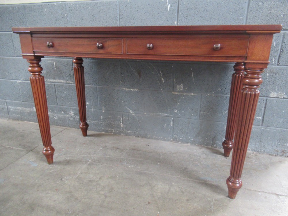 Good   19th century     tall mahogany side or hall table  View III