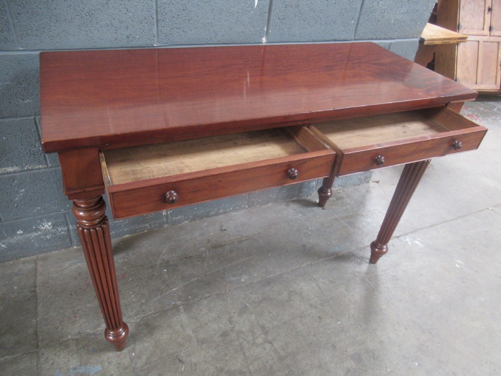 Good   19th century     tall mahogany side or hall table  View VI