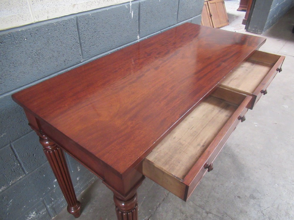 Good   19th century     tall mahogany side or hall table  View VII