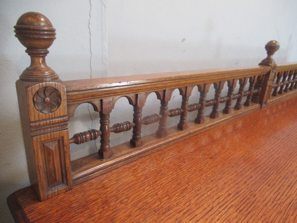 Oak  open  Arts and Crafts  style bookcase  View VI