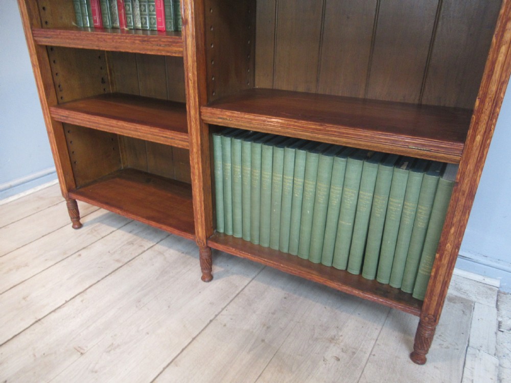 Oak  open  Arts and Crafts  style bookcase  View IX