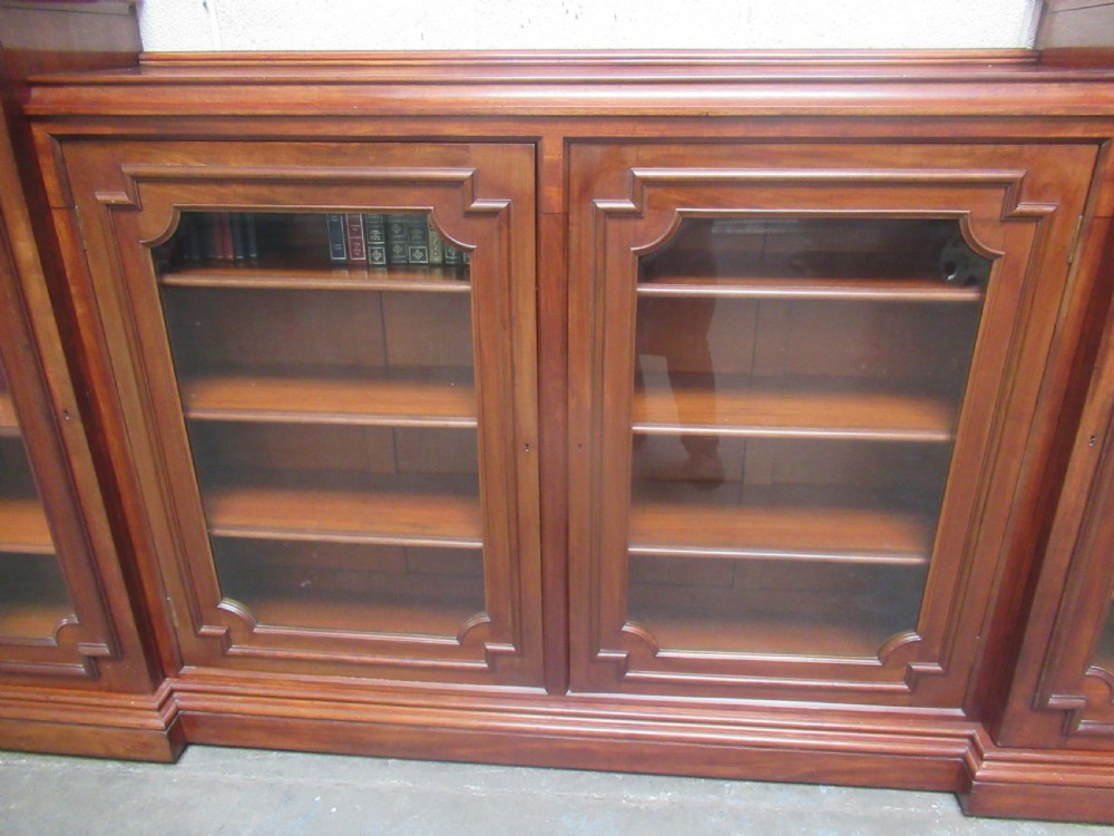Large Victorian   period   four door  mahogany bookcase  View VIII