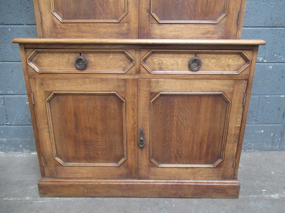 Edwardian period   oak cupboard View VII