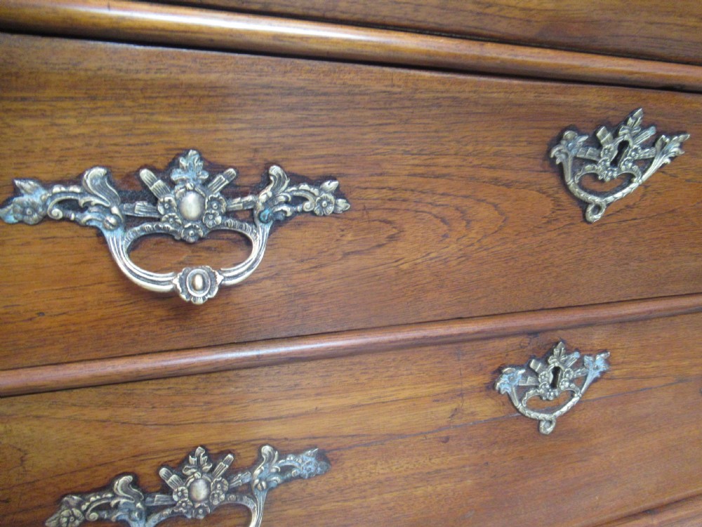 Late 19th century   walnut Bombe shaped chest of drawers View IX