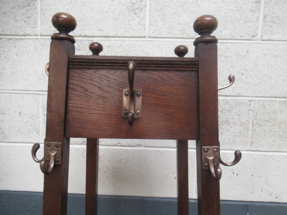 1930  oak  hall hat coat stand View V