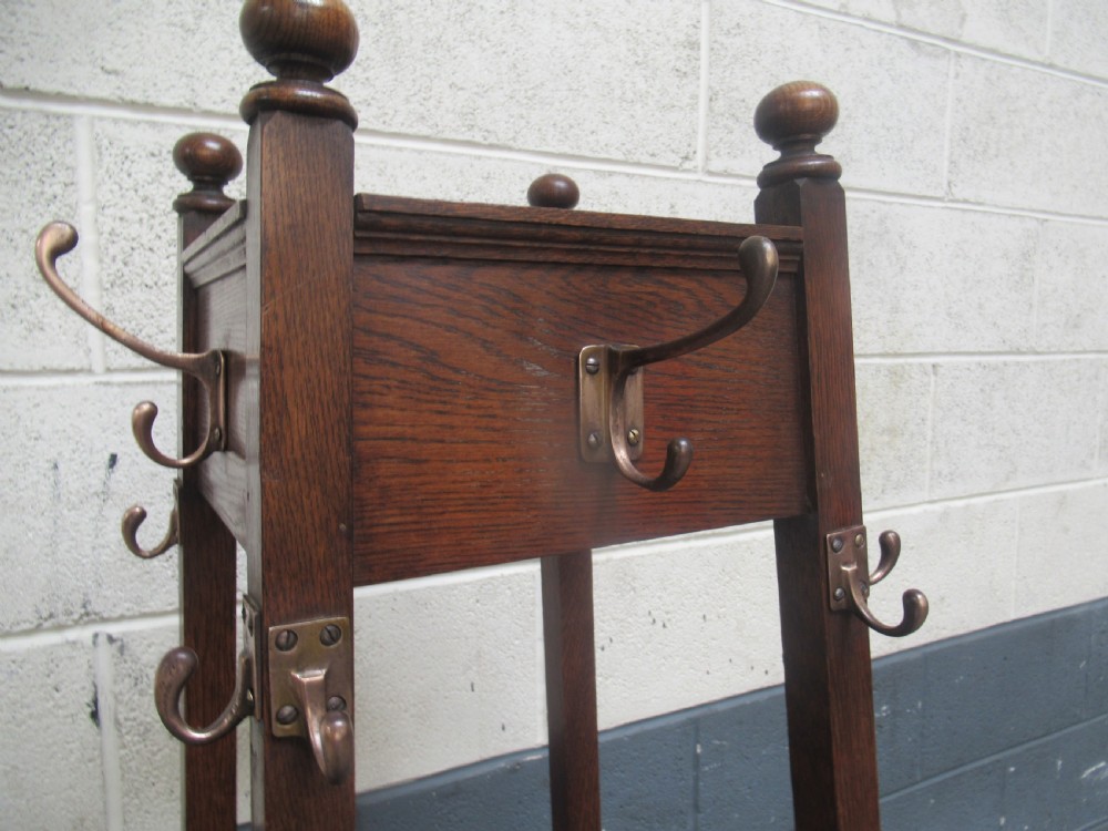 1930  oak  hall hat coat stand View VI