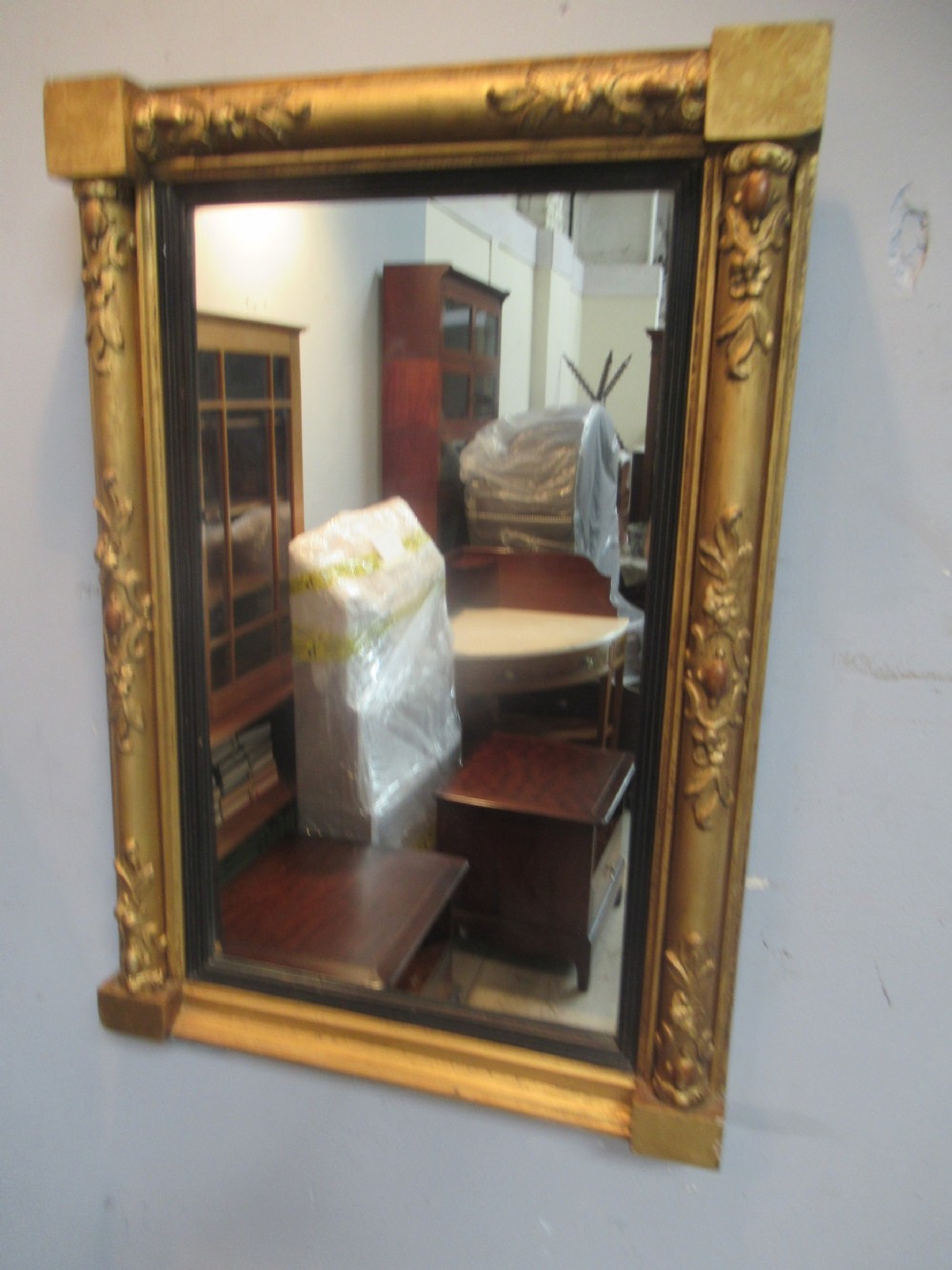 19th century gilt wall mirror
