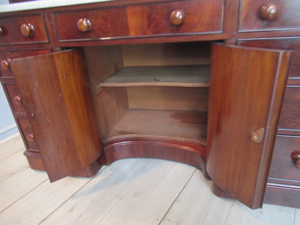 Good Victorian   mahogany    marble  top  washstand View IX