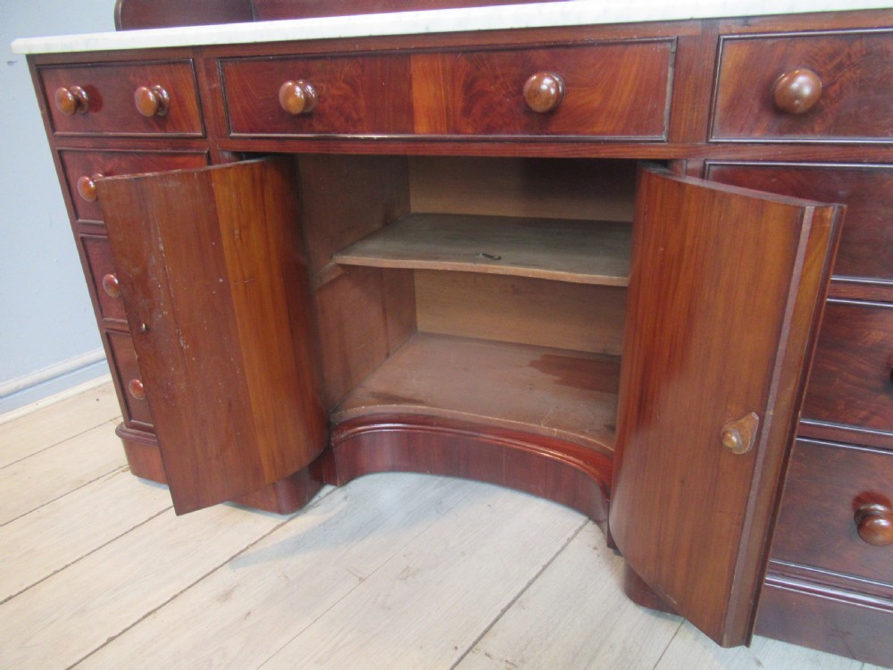 Good Victorian   mahogany    marble  top  washstand View X