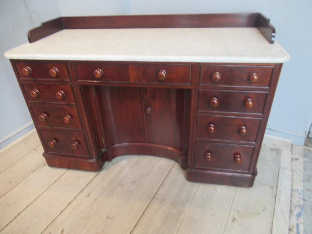 Good Victorian   mahogany    marble  top  washstand View XV