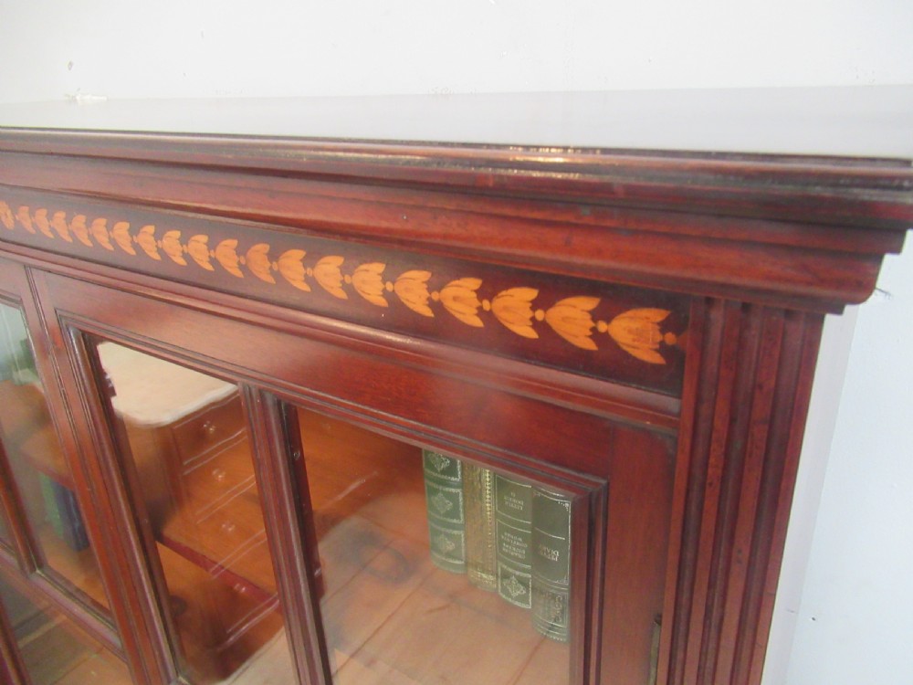 Late Victorian  mahogany     two door bookcase View VII