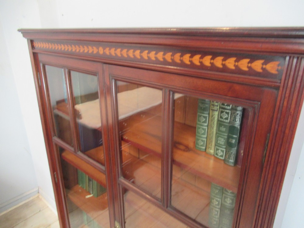 Late Victorian  mahogany     two door bookcase View VIII