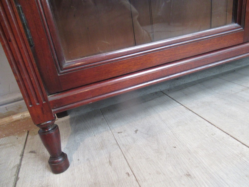 Late Victorian  mahogany     two door bookcase View X