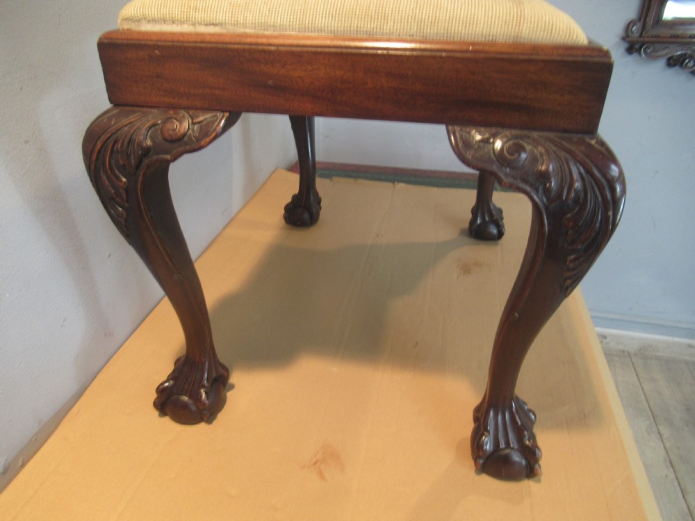 Chippendale  style mahogany stool View VI
