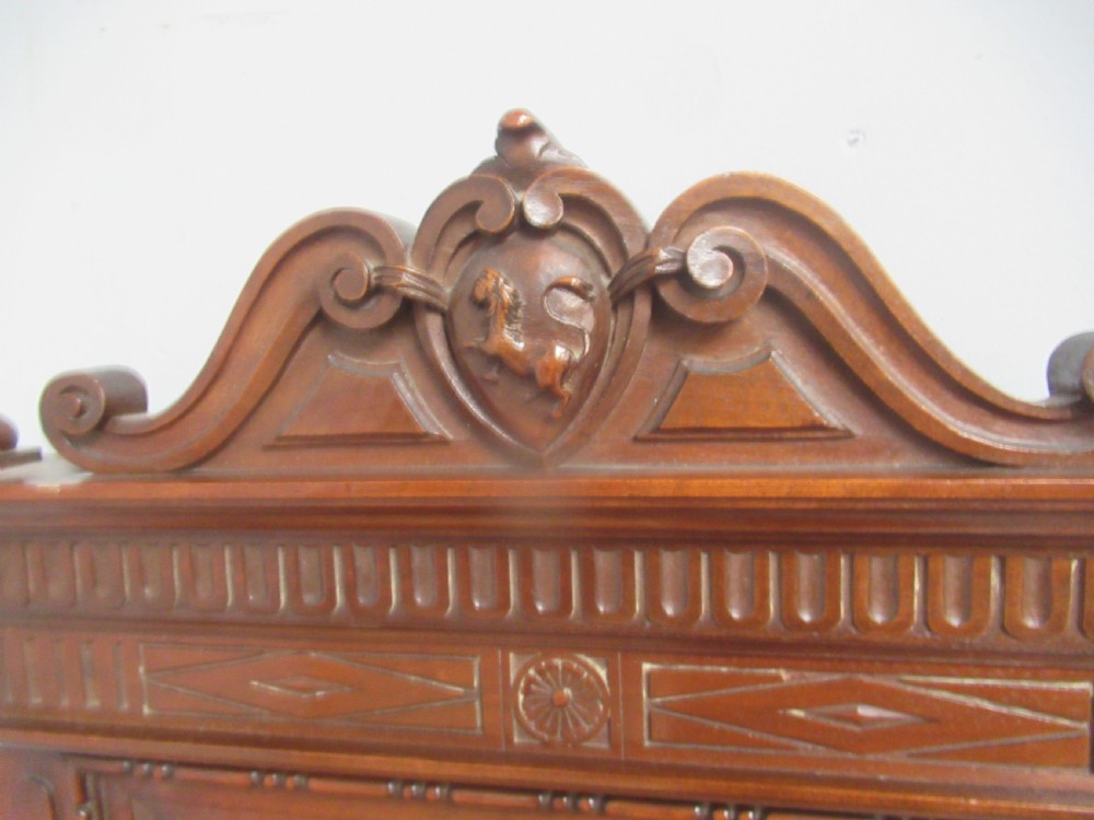 Late Victorian mahogany   wall mirror View IV