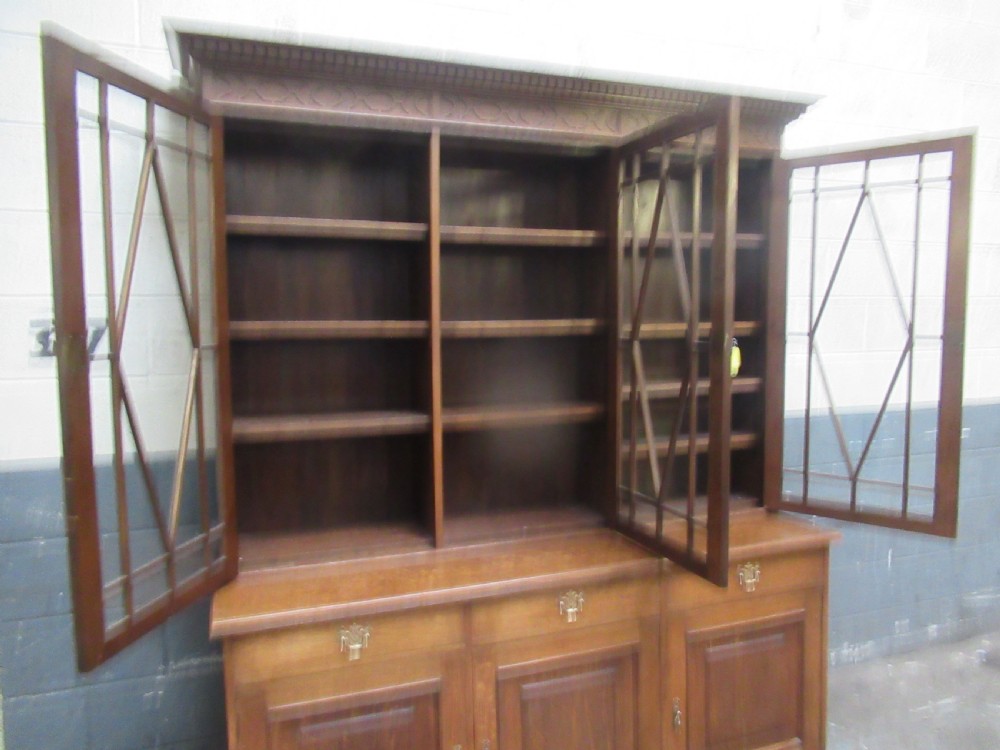 Large oak   bookcase  by Wylie  &Lochead   Glasgow View X