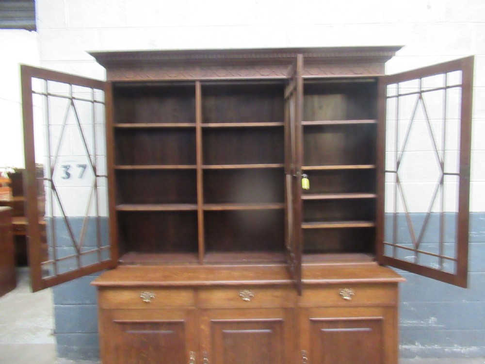 Large oak   bookcase  by Wylie  &Lochead   Glasgow View XI