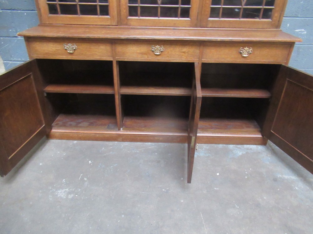 Large oak   bookcase  by Wylie  &Lochead   Glasgow View XV