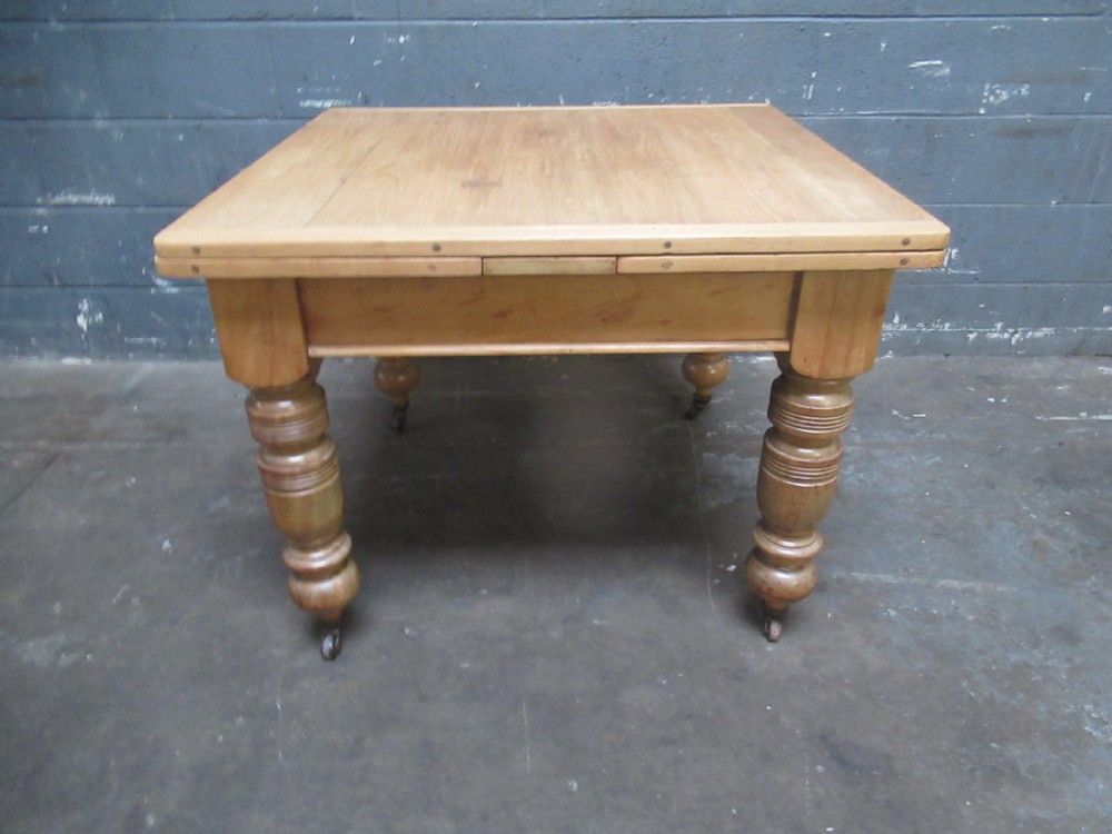 Victorian   pine extending dining table View III