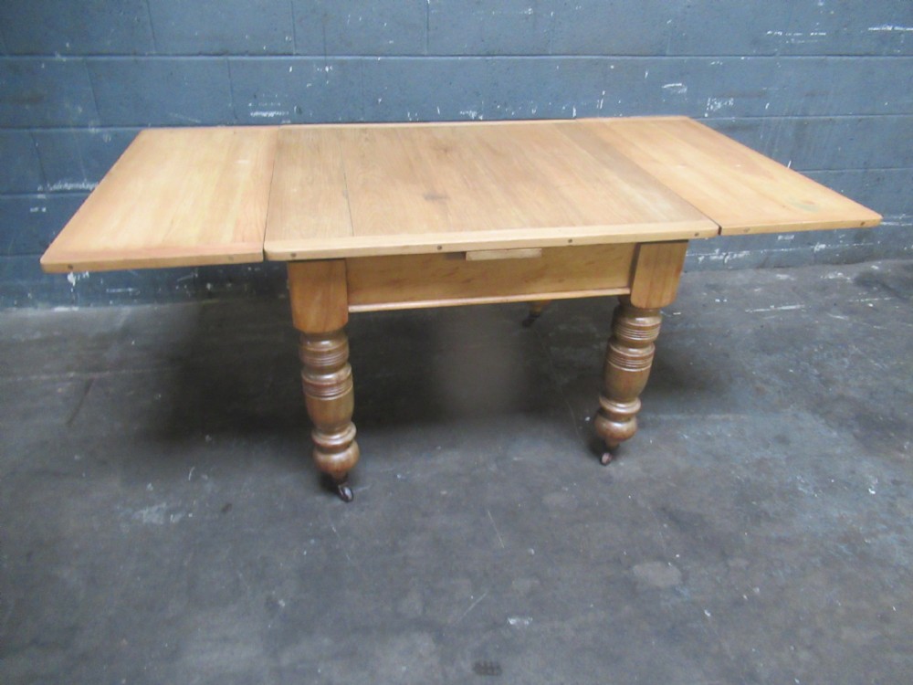Victorian   pine extending dining table