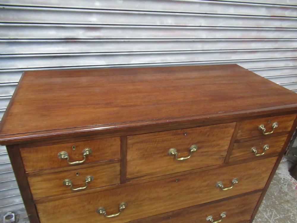 Large late Victorian mahogany chest of drawers  View VIII