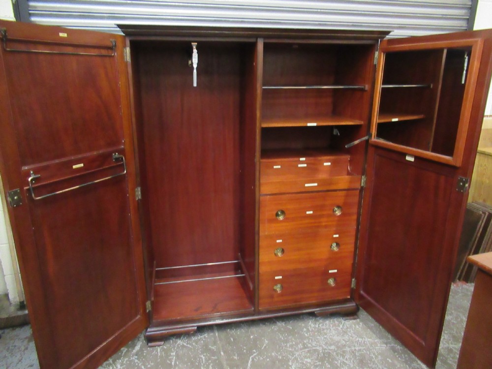 1920s mahogany combination wardrobe 
