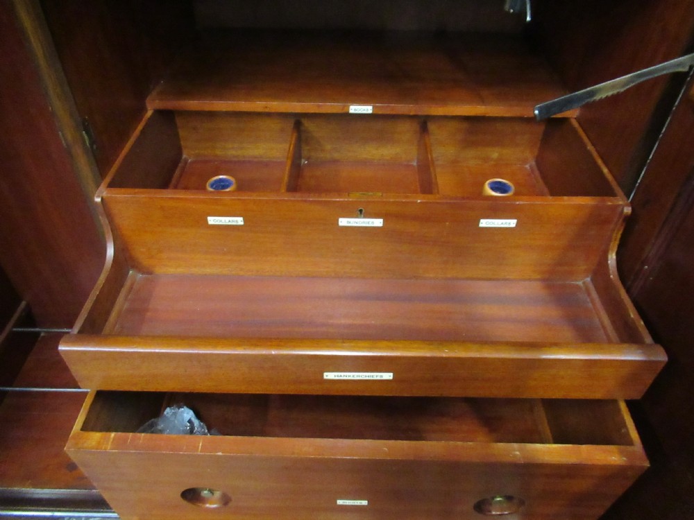 1920s mahogany combination wardrobe  View IX
