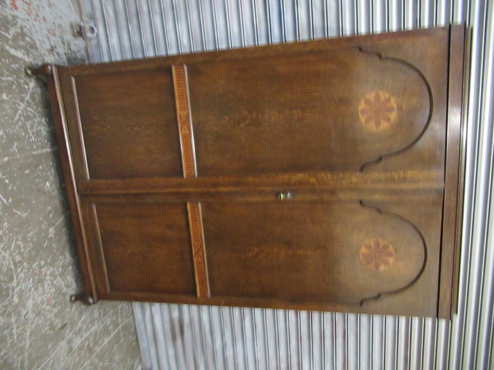 1920s oak two door wardrobe  View II