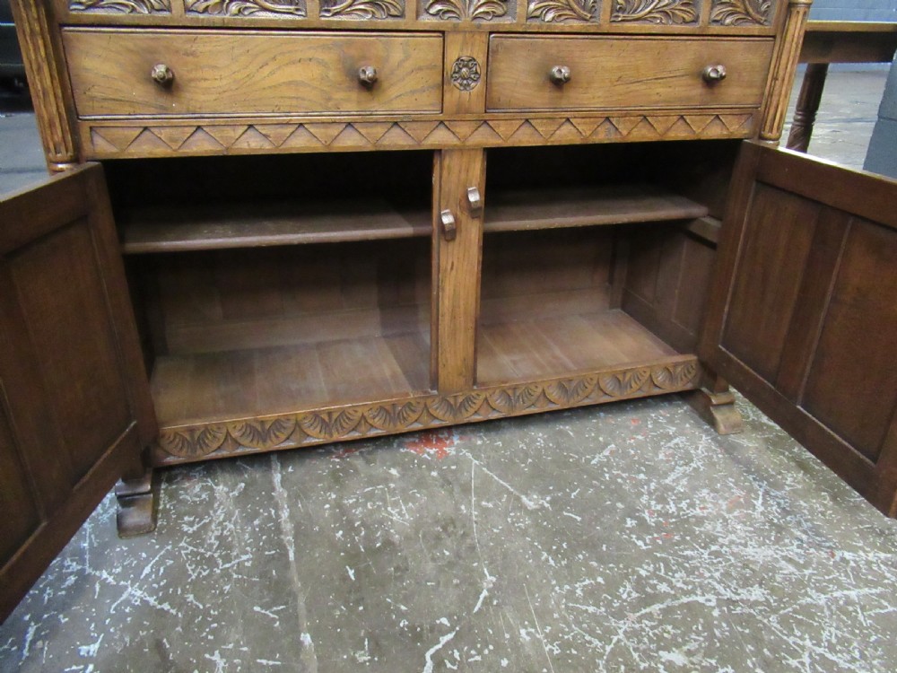 Oak  1920s  dresser / rack     View IX