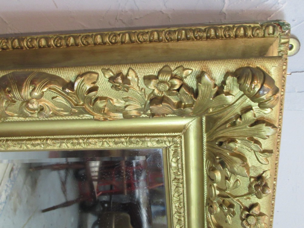 A large 1900s    deep gilt framed wall mirror  View III
