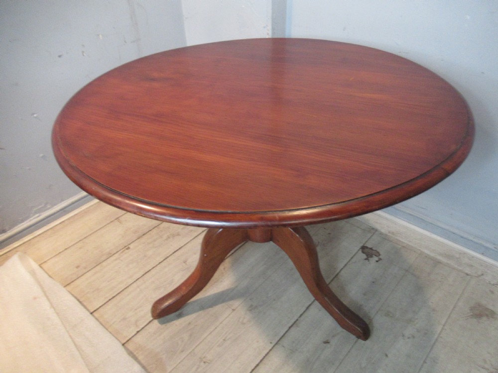 A Victorian round tilt  top small dining table  View II