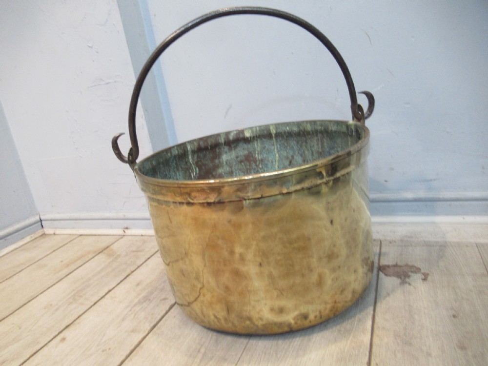 19th century  brass and iron log bucket View VII