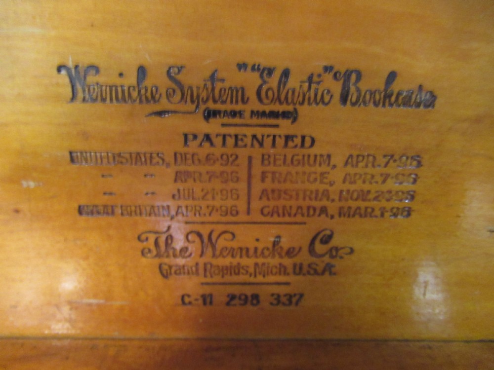 Oak   stacker type bookcase by Wernicke    grand rapids   USA View XIV