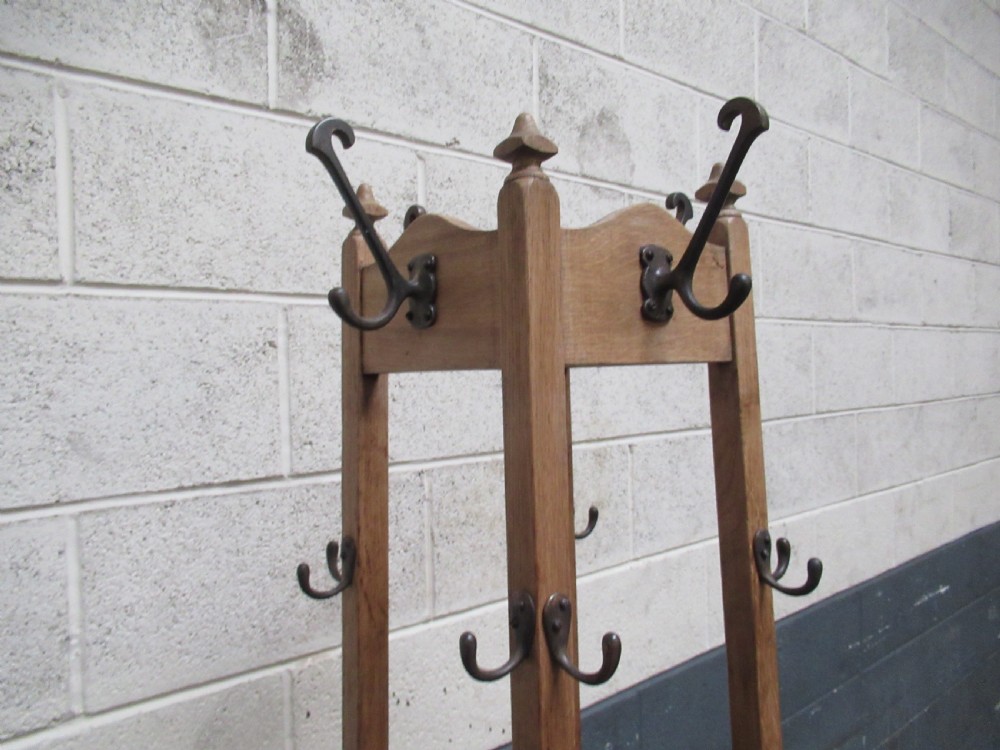 Oak tall hat ,coat and stick stand1920s View IV