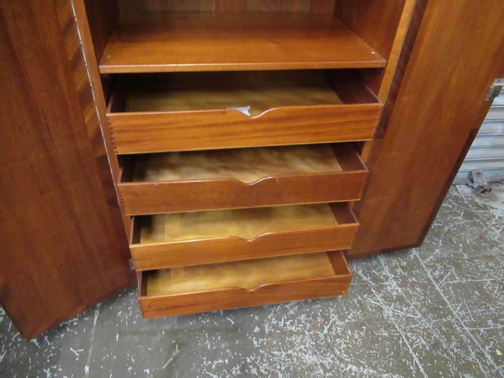 Art Deco period   walnut and birds eye Maple   tallboy View IX