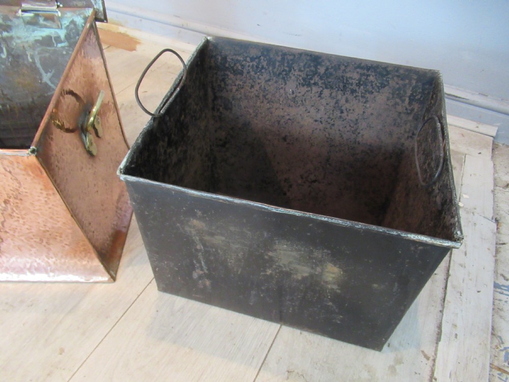Arts  and Crafts  copper  coal bin View IX