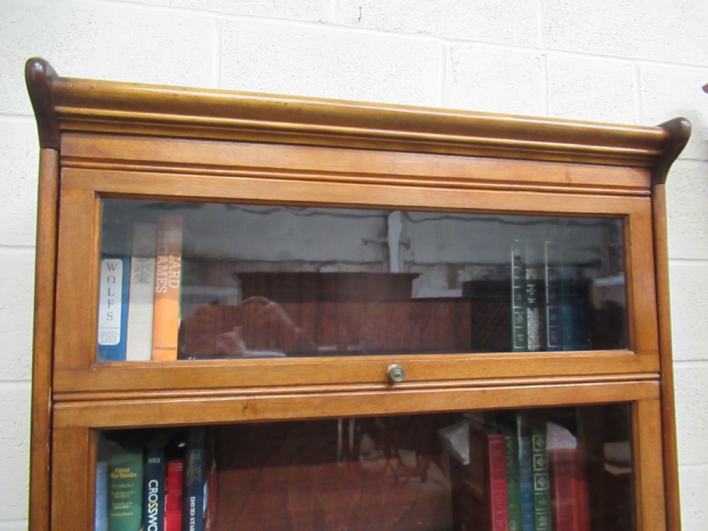 Tall mahogany stacker type bookcase View IV