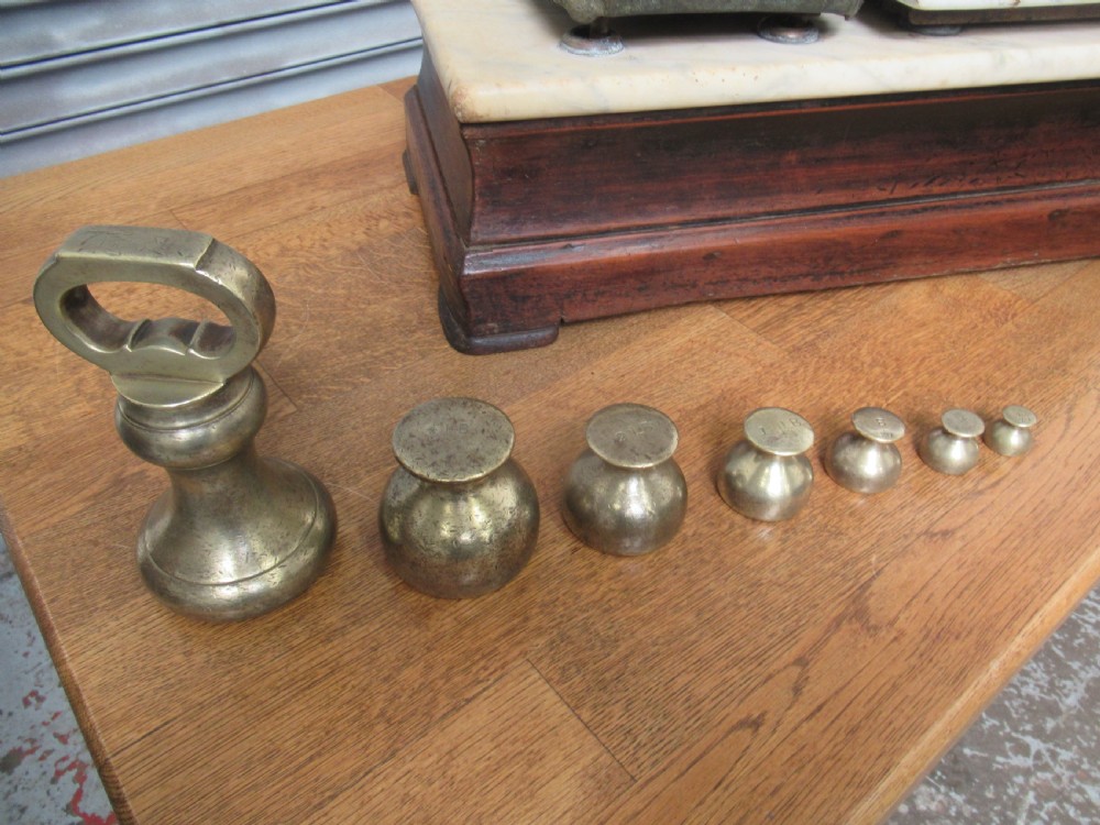 Decorative  Late Victorian    period shop  weigh Scales View V