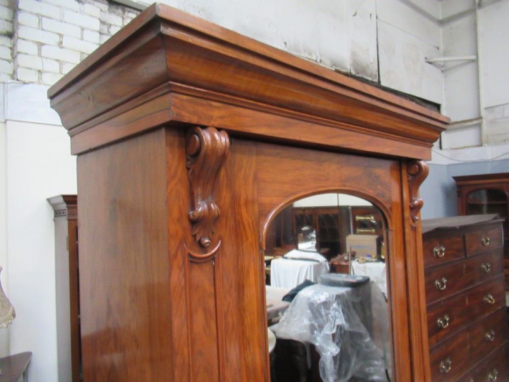 Victorian walnut    wardrobe  View II