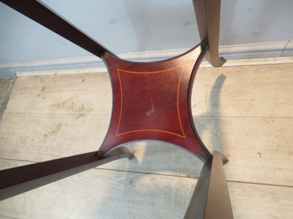 A mahogany   tall plant / figure stand View VI