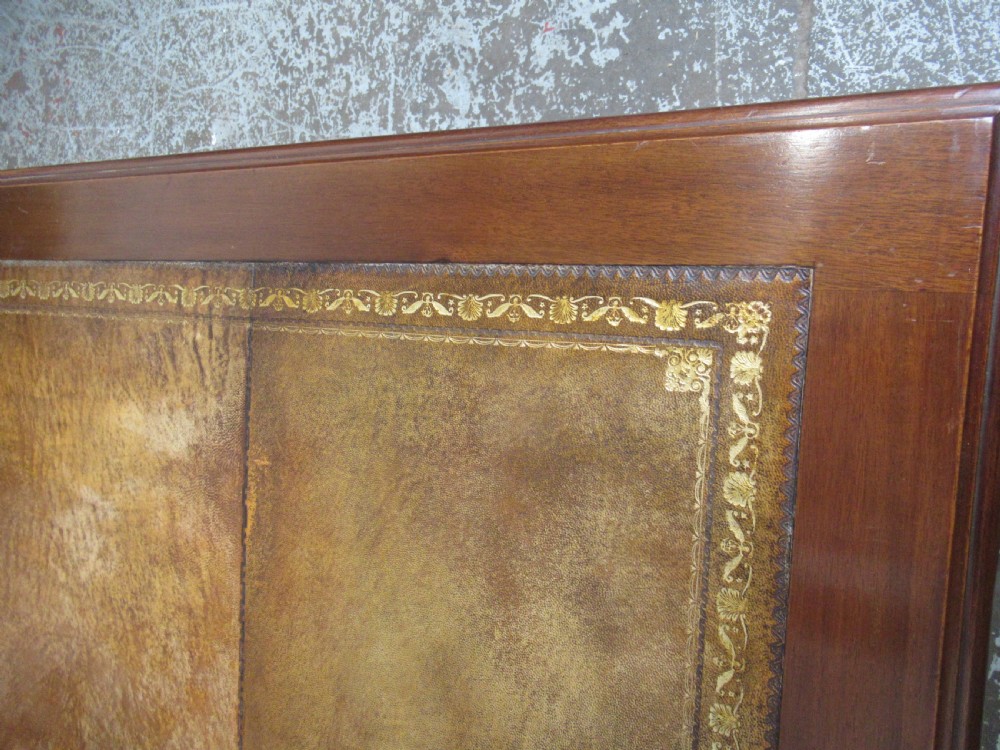 Large Edwardian  mahogany partners   desk  View VI
