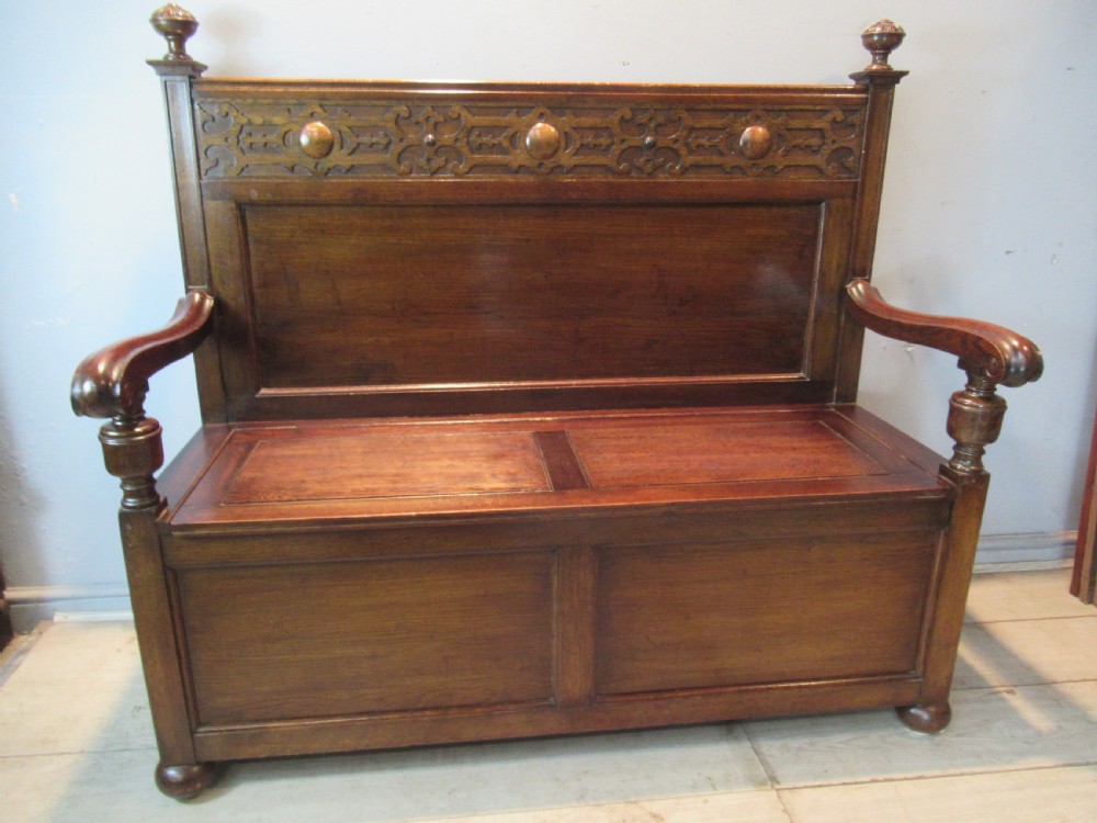 1920s Oak   bench seat 