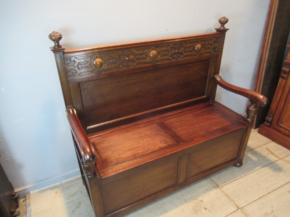 1920s Oak   bench seat  View III