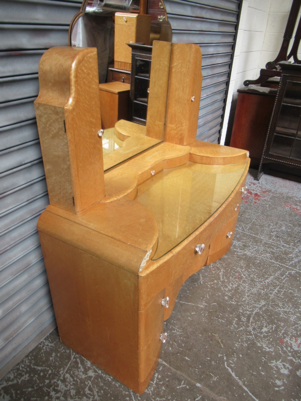 Art Deco    birds eye maple dressing table View II
