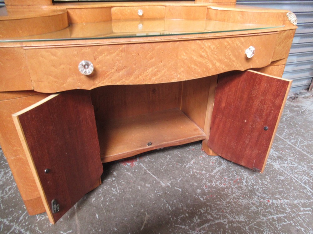 Art Deco    birds eye maple dressing table View X