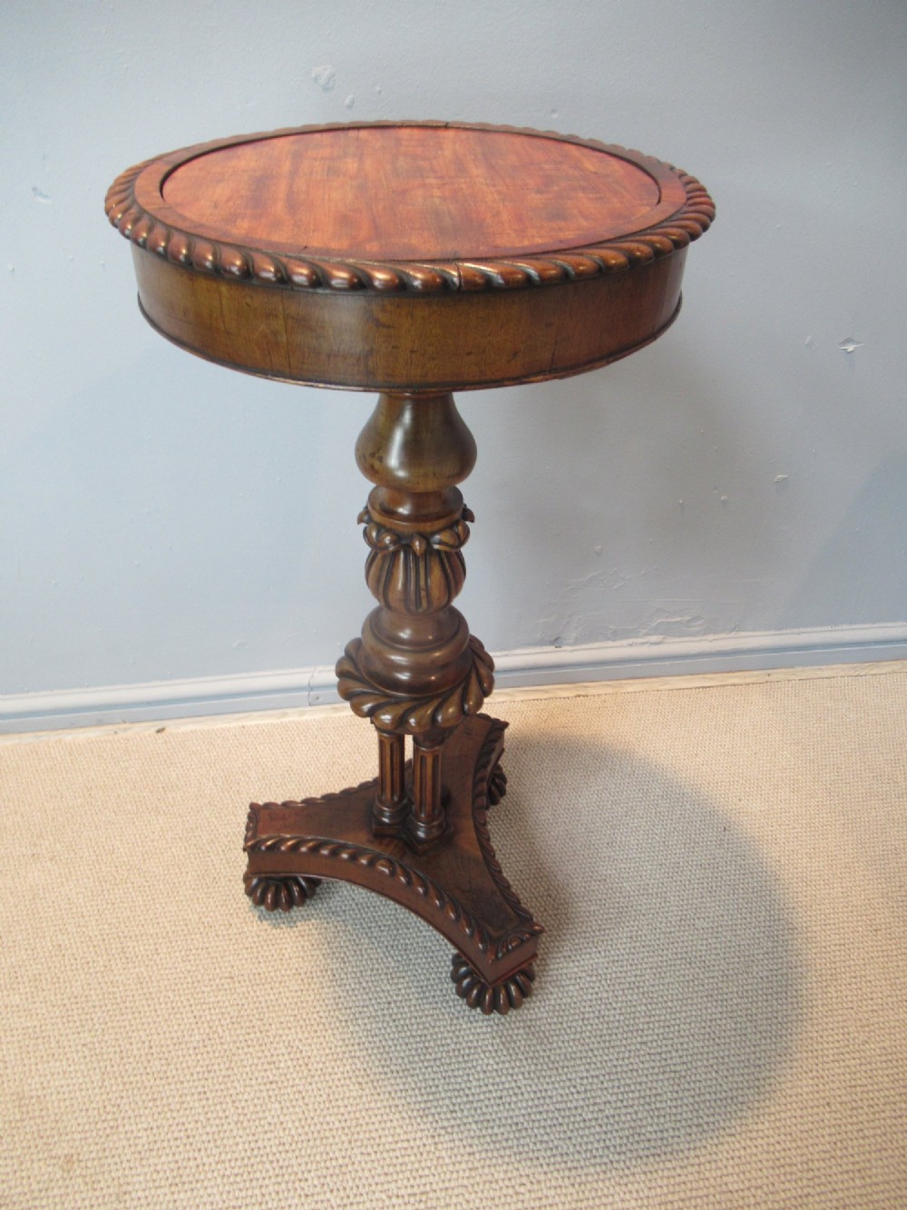 Unusual 19th century  mahogany    planter and figure stand